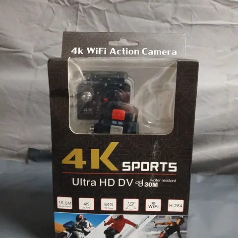 4K ACTION CAMERA – WATER RESISTANT TO 30M, WIFI, ULTRA HD DV 