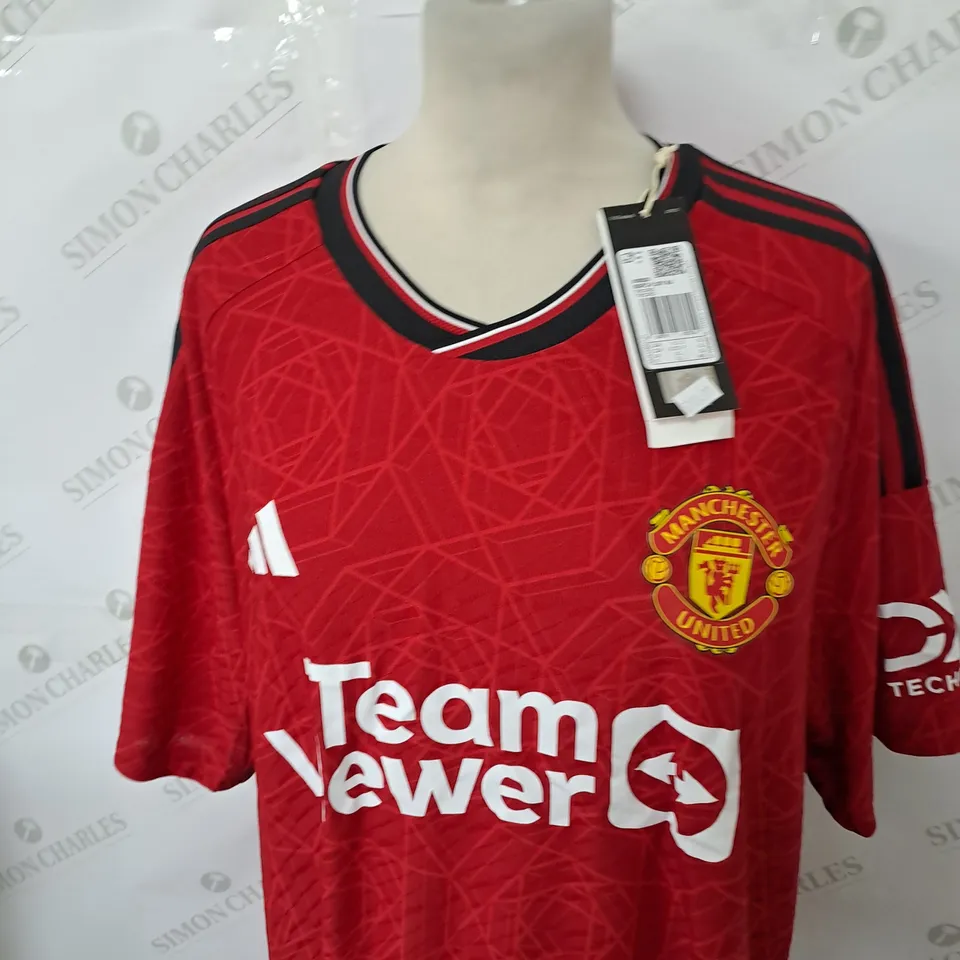 MANCHESTER UNITED FC HOME SHIRT SIZE XL