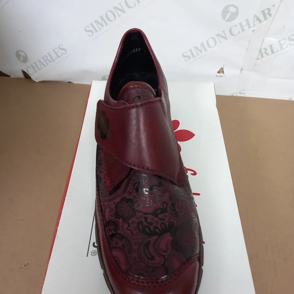 RIEKER ANTISTRESS SHOES IN RED SIZE 39