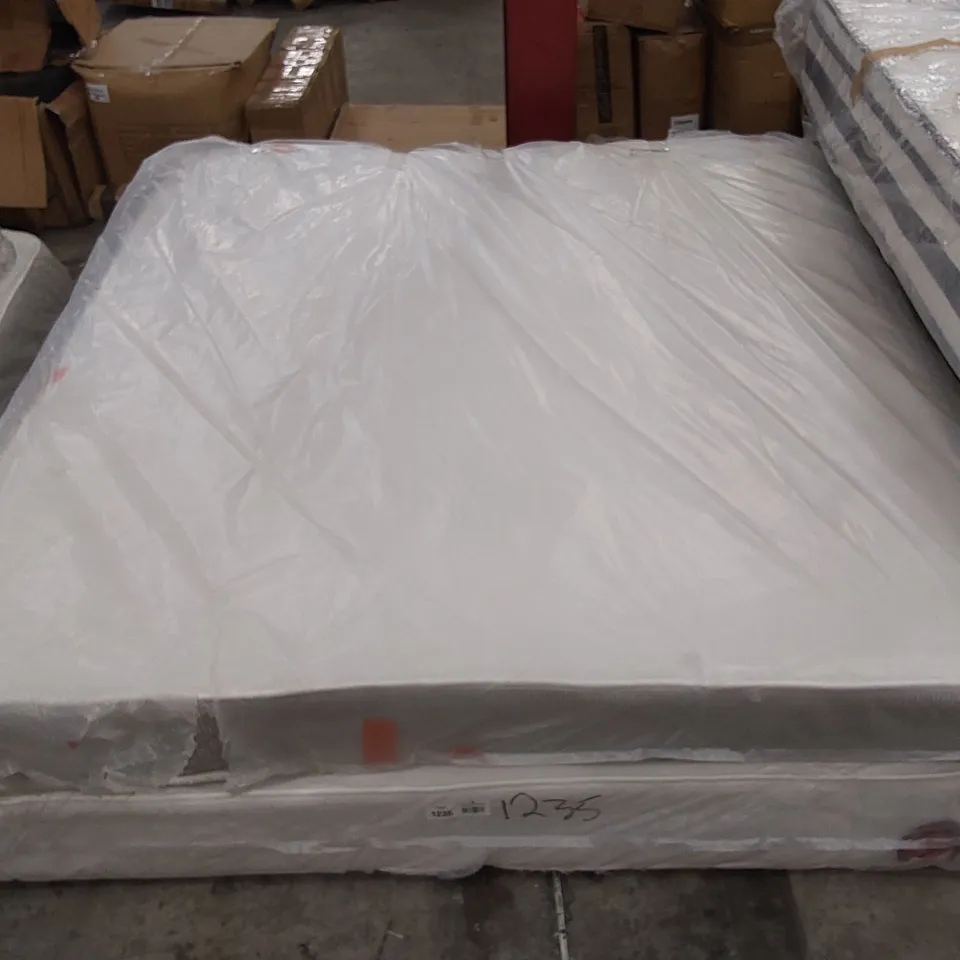 QUALITY BAGGED 6FT SUPERKING HYBRID MEMORY NATURAL OPEN COIL MATTRESS 