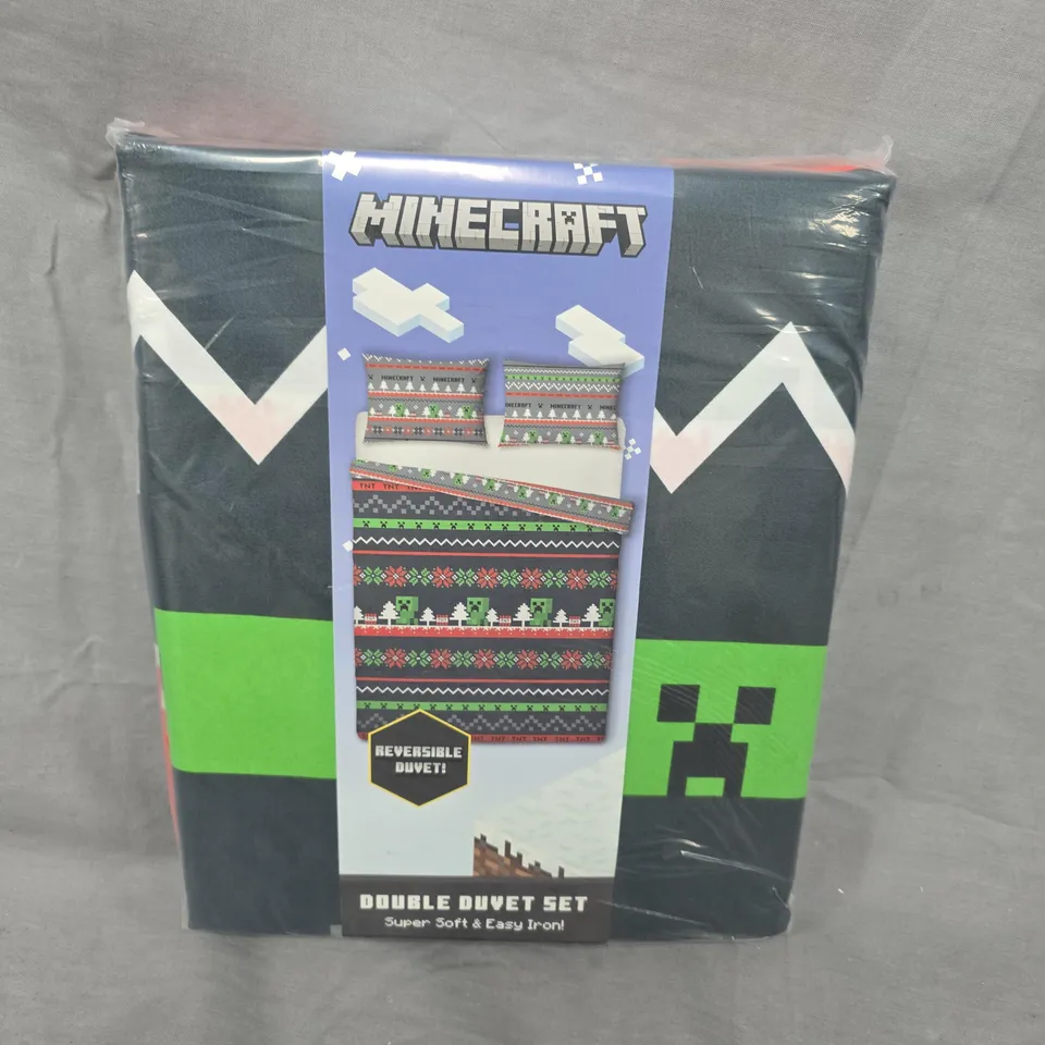 MINECRAFT DOUBLE DUVET SET 