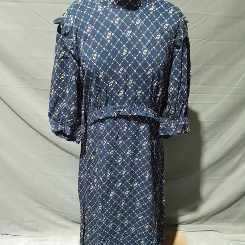 NOBODY'S CHILD FELICIA MIDI DRESS JASMINE DITSY SIZE 14 