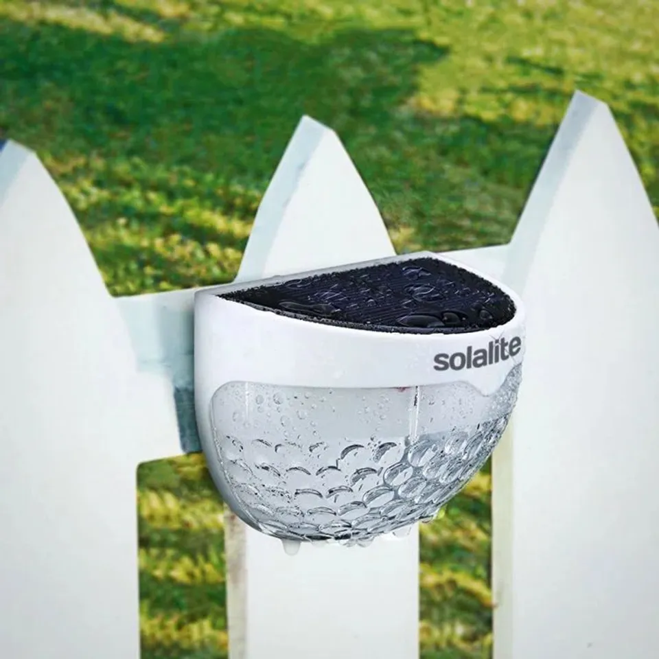 BOXED 45CM H SOLAR POWERED INTEGRATED LED OUTDOOR BULKHEAD LIGHT (SET OF 2)