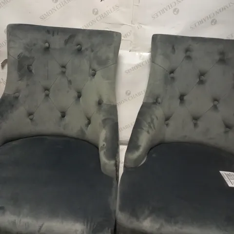 BOXED WARWICK BARSTOOL PAIR CHARCOAL BLACK