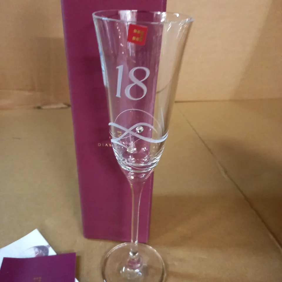 BOXED DIAMANTE 18 WINE GLASS