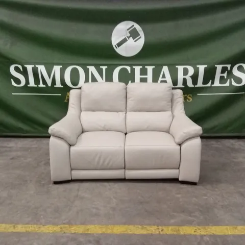 QUALITY DESIGNER ITALIAN MADE DEGANO SMALL 2 SEATER LEATHER ELECTRIC RECLINER SOFA