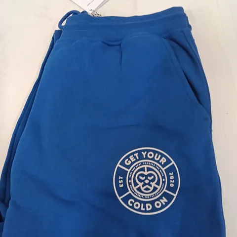 BOX TO CONTAIN BRASS MONKEY JOGGERS - BLUE SIZE M APPROXIMATELY 15