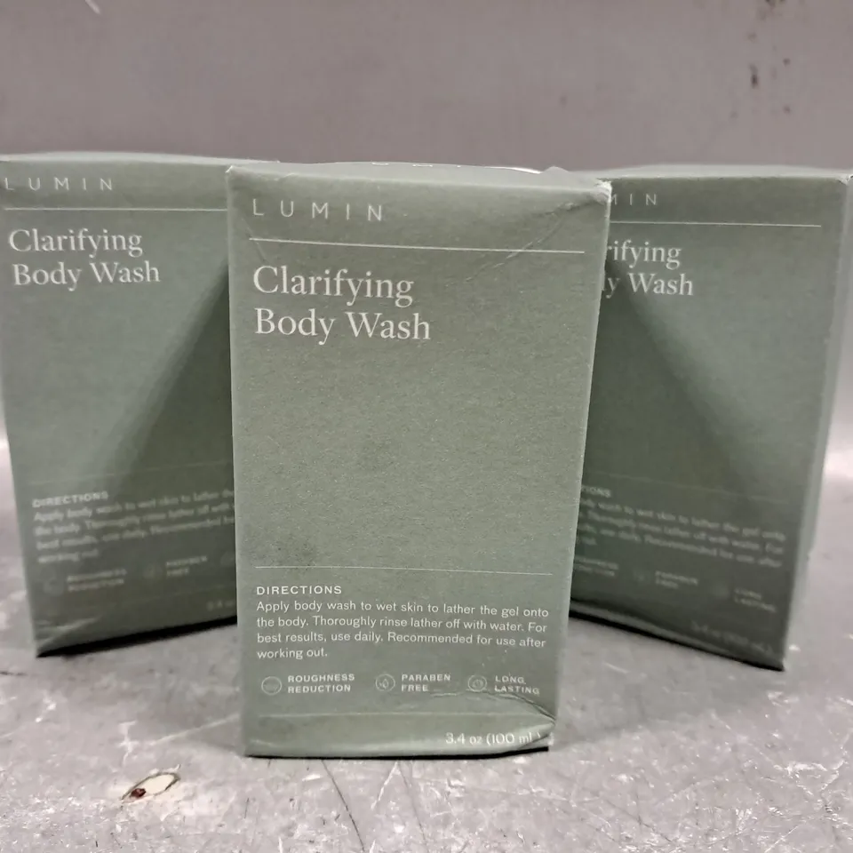 APPROX 12 X 100ML LUMIN CLARIFYING BODY WASH