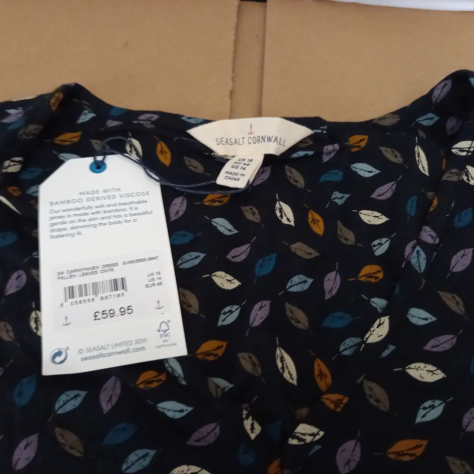 SEASALT CORNWALL 3/4 CARWYNNEN DRESS - UK 18