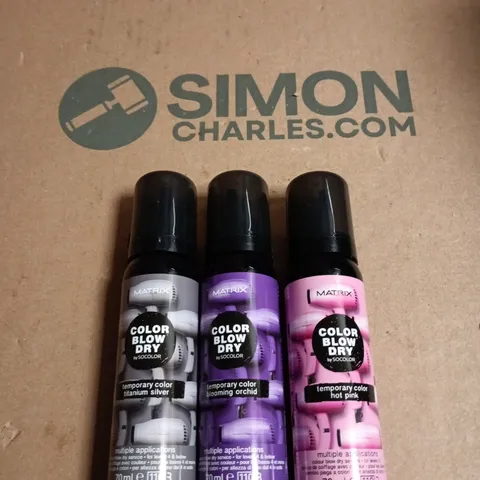 BOX OF APPROXIMATELY 20 ASSORTED MATRIX BLOW DRY TEMP COLOUR 