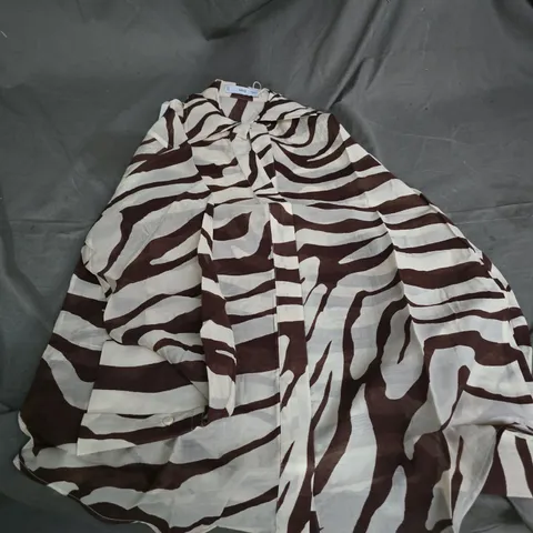 MANGO MNG ZEBRA PRINT BLOUSE – WOMEN'S TOP, UK 10