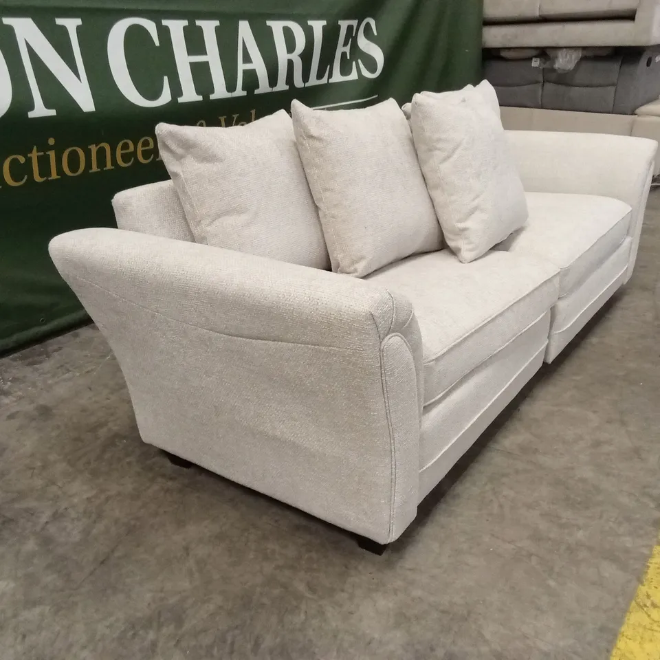 DURY CHUNKY WEAVE 4 SEATER SCATTERBACK SOFA - NATURAL RRP £699