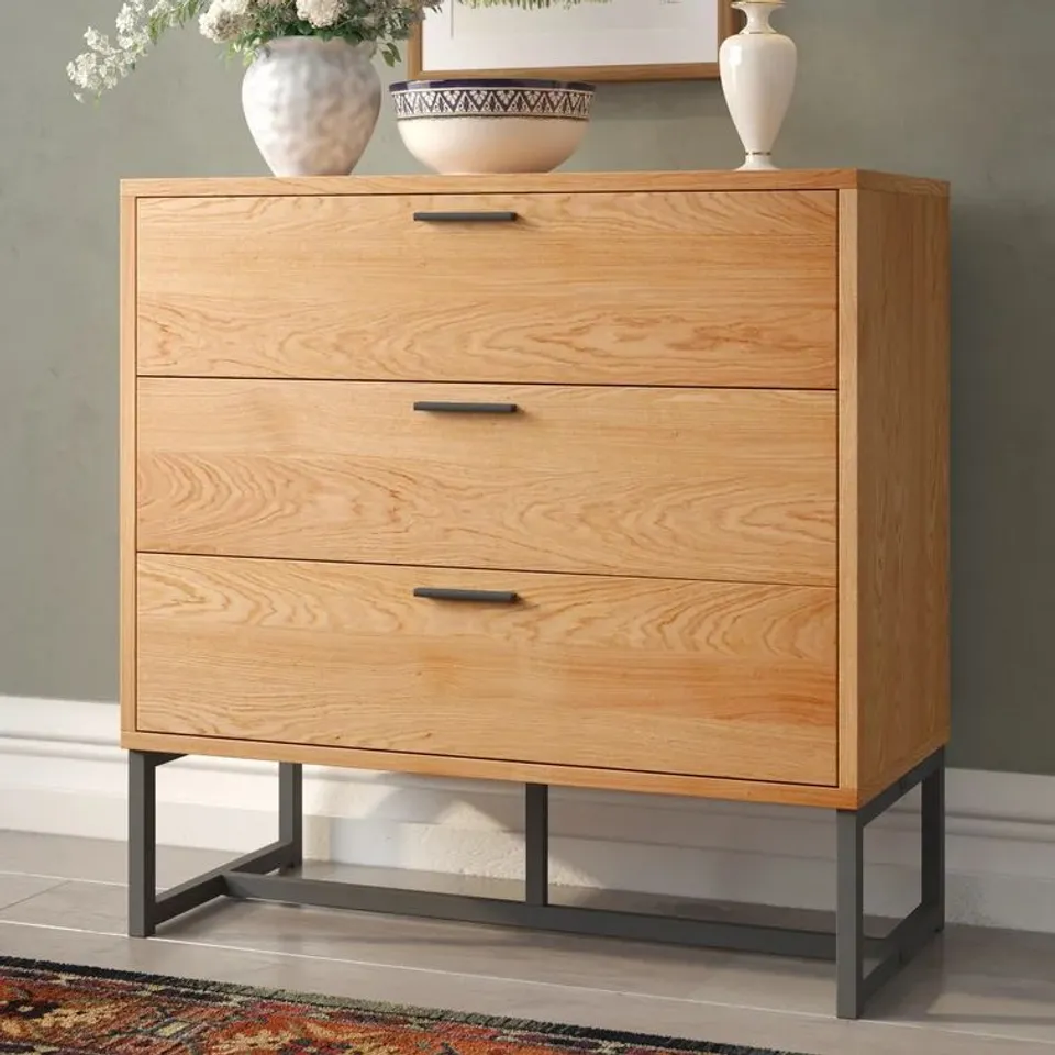 BOXED KIERSTEN 3 DRAWER CHEST OF DRAWERS 