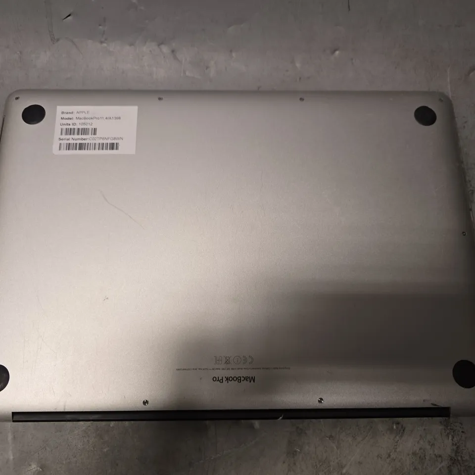 APPLE MACBOOK PRO A1398
