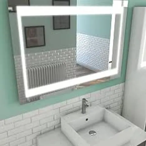BOXED AURLANE MIR013 BATHROOM MIRROR, MULTI-COLOUR