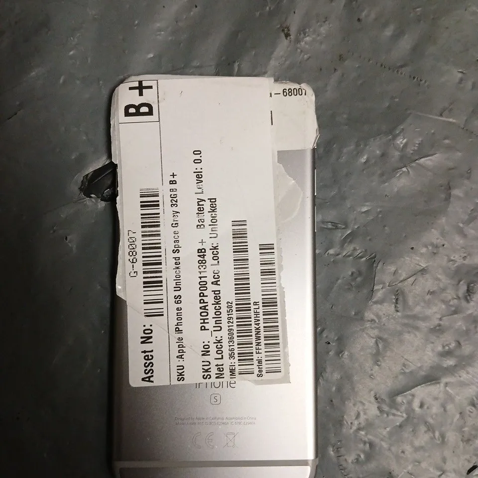 APPLE IPHONE 6S SPACE GREY 32GB