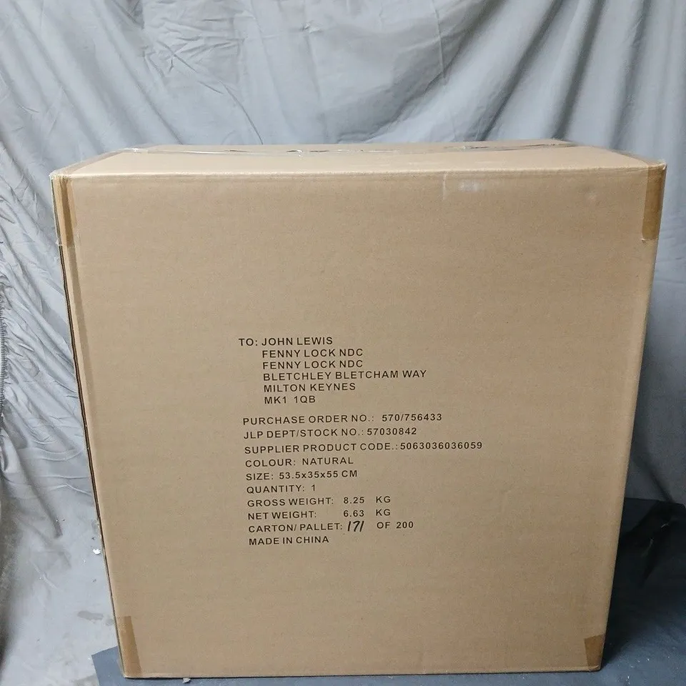 JOHN LEWIS BAMBOO SHOE SEAT STORAGE. BOXED