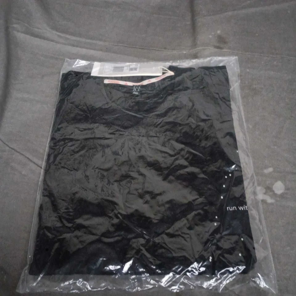 ADIDAS RUNNING T-SHIRT, BLACK, UK XL (US & EU XL) 