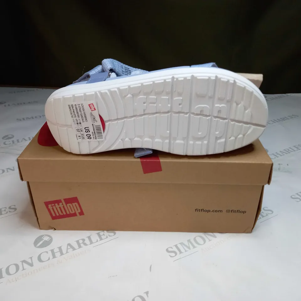 BOXED FITFLOP LOOSH WEBBING Z STRAP SANDALS SIZE 7