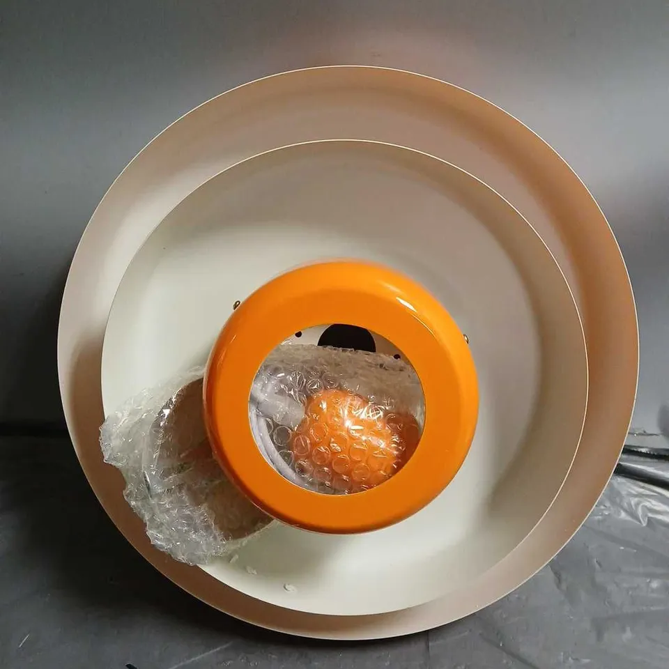 ORANGE MULTI LEVEL CEILING LIGHT