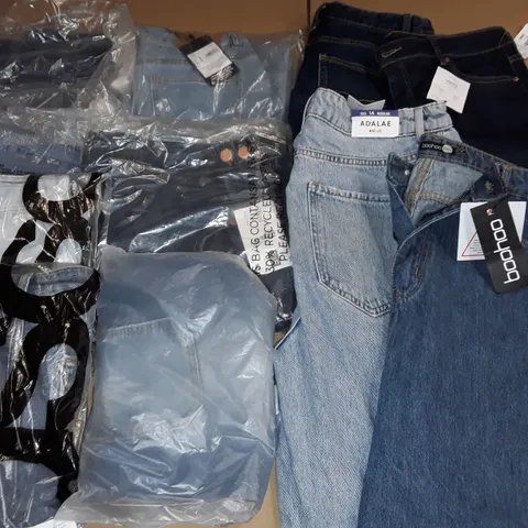 LOT OF 11 ASSORTED PAIRS OF JEANS IN VARIOUS SIZES