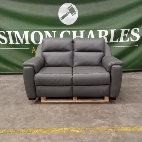 QUALITY DESIGNER ITALIAN MADE PARMA 2 SEATER LEATHER SOFA