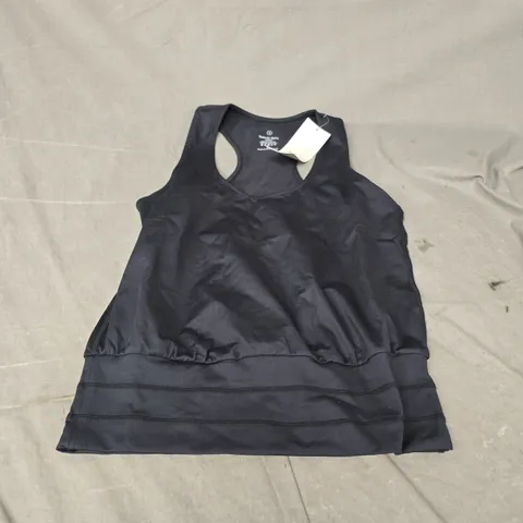 SWEATY BETTY GAIA YOGA TANK IN BLACK SIZE S