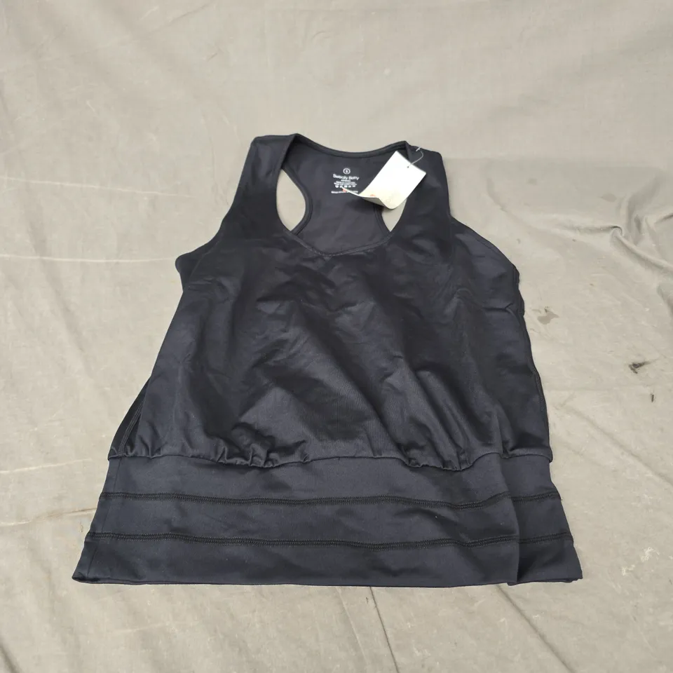 SWEATY BETTY GAIA YOGA TANK IN BLACK SIZE S