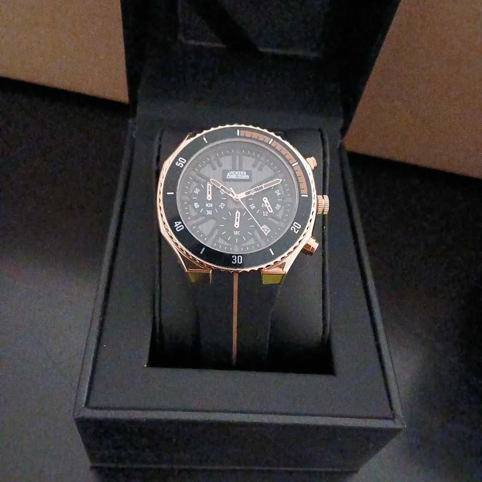 VICKERS ARMSTRONGS FALCON ROSE BLACK WATCH