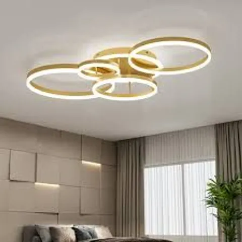 BOXED FRASHER CLASSIC GOLDEN LOOPS ENERGY EFFICIENT 5-LIGHT 110cm LED SEMI FLUSH MOUNT (1 BOX)