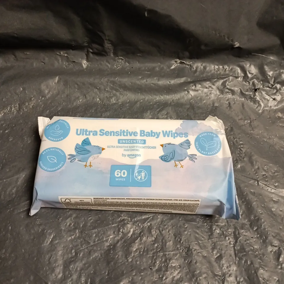 APPROXIAMTELY 20 AMAZON BABY ULTRA SENSITIVE BABY WIPES UNSCENTED MULTIPACKS 
