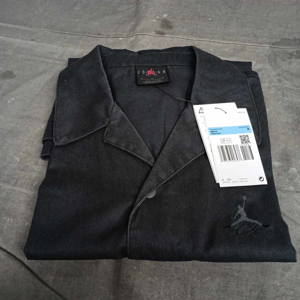 JORDAN BLACK POLO SHIRT – MEN'S SIZE M