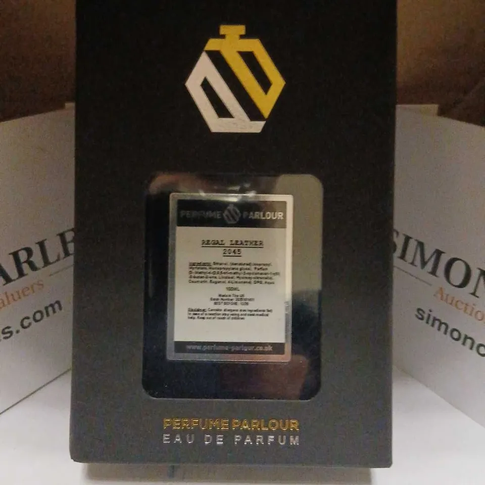 BOXED PERFUME PARLOUR REGAL LEATHER 2045 EAU DE PARFUM 100ML