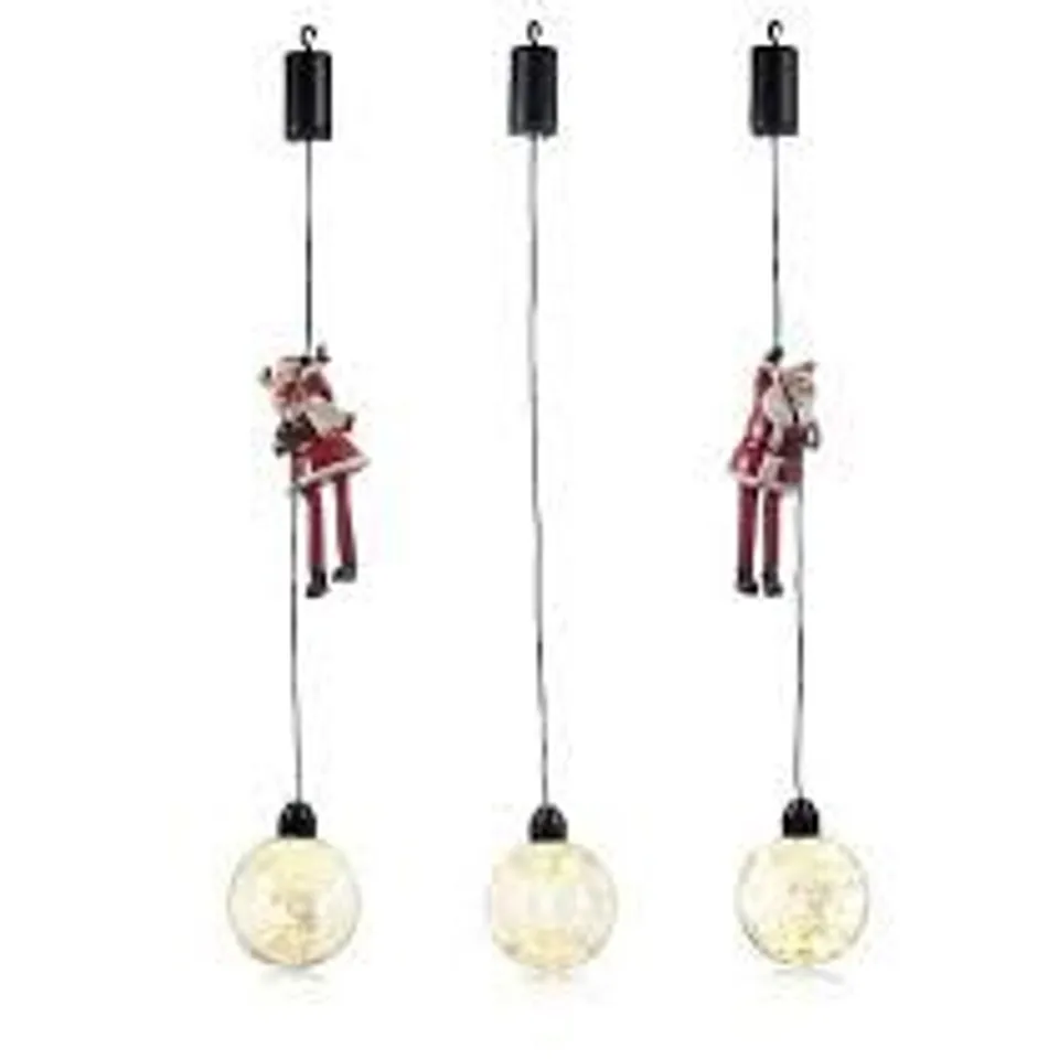 OUTLET SANTAS EXPRESS DANGLY LEG LIGHT STRAND