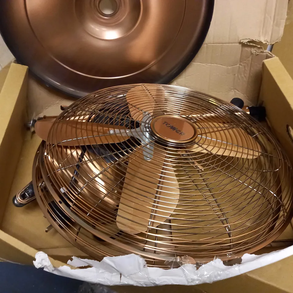TOWER COPPERT METAL PEDESTAL FAN 