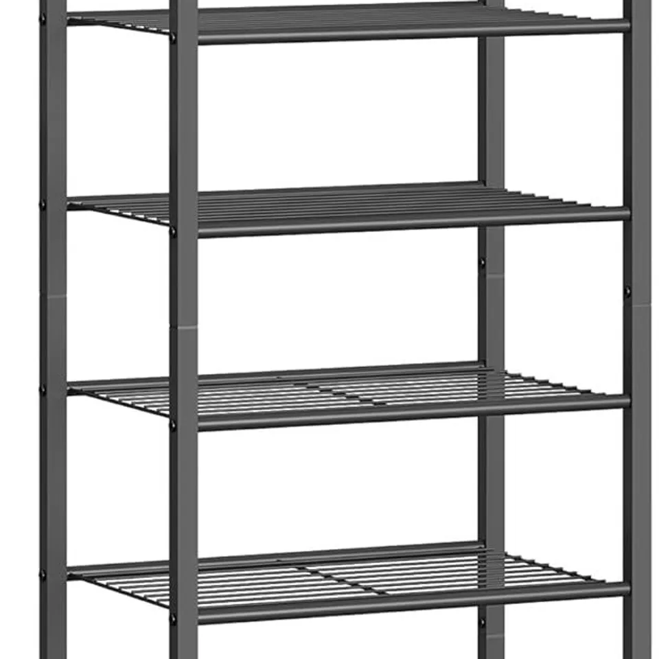 BOXED SONGMICS 8-TIER SLIM SHOE RACK - BLACK