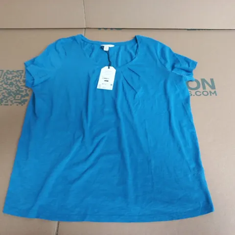 SEA SALT CORNWALL T-SHIRT – UK 16 – MADE WITH ORGANIC COTTON, BLUE