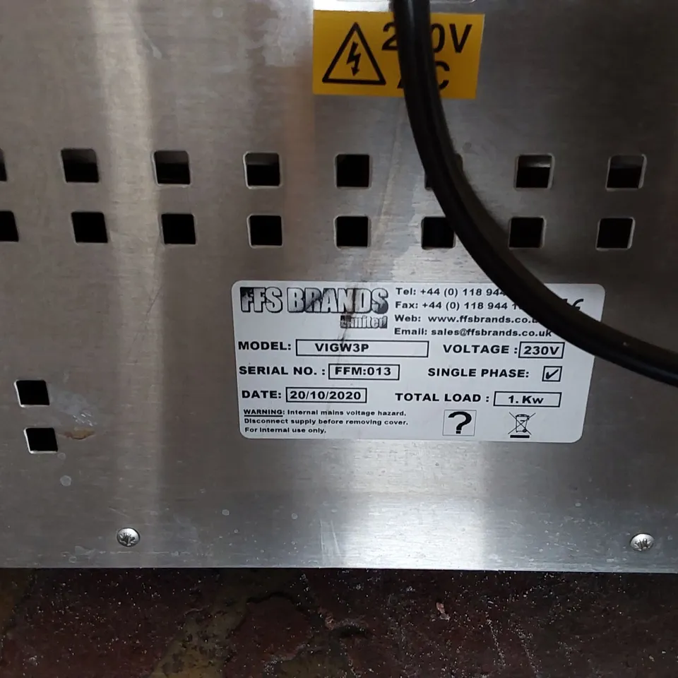 VIZU VIGW3P GASTRO WARMER 3 PAN