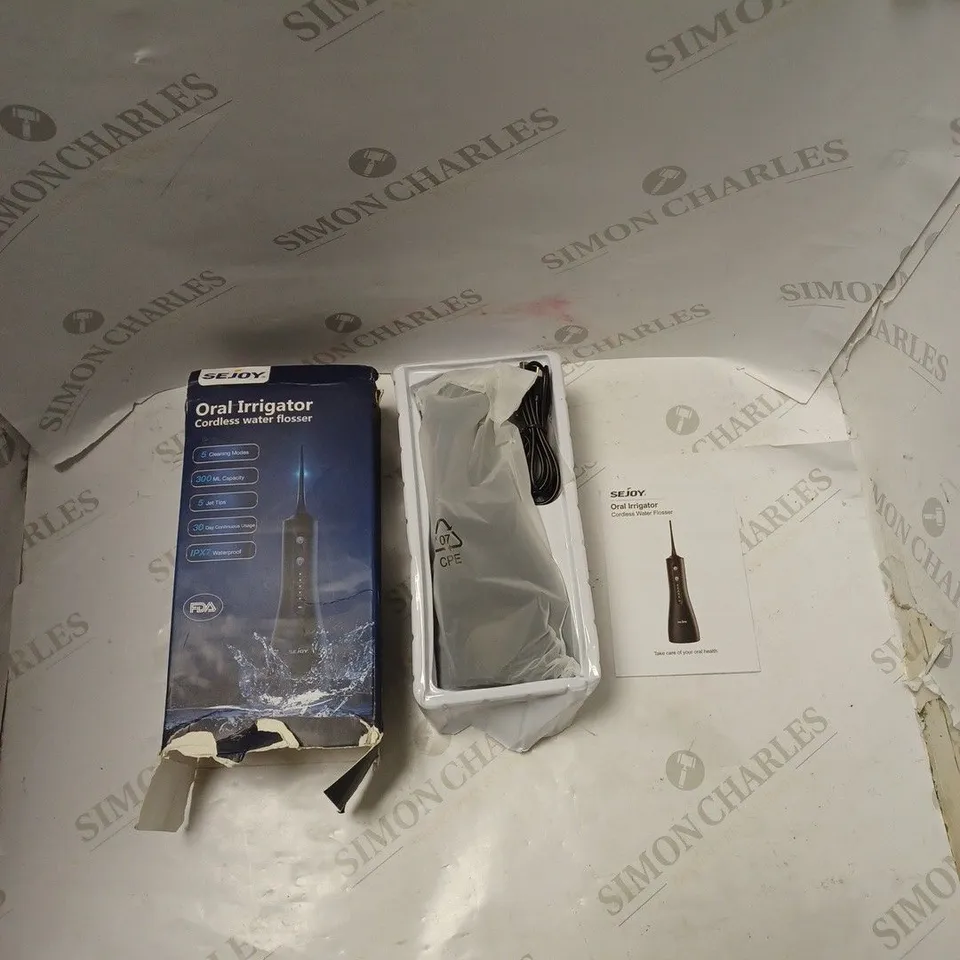 SEJOY ORAL IRRIGATOR - CORDLESS WATER FLOSSER