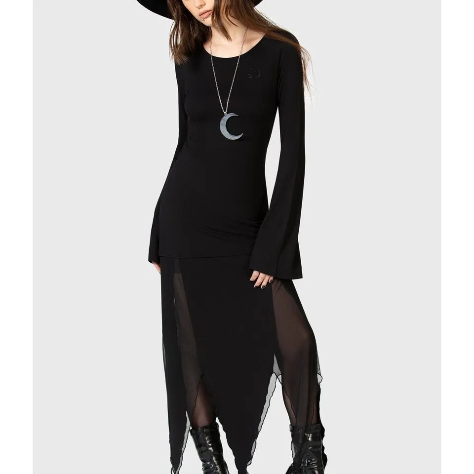 BRAND NEW BAGGED KILLSTAR THE GRIMMER THE BETTER MIDI SKIRT XXL