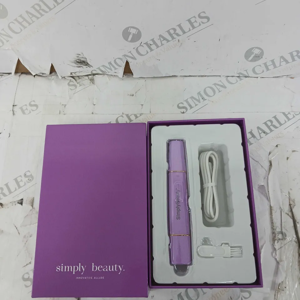 BOXED BEAUTY 2 IN 1 SUPER SMOOTH FACE & BROWS HAIR REMOVER, PURPLE
