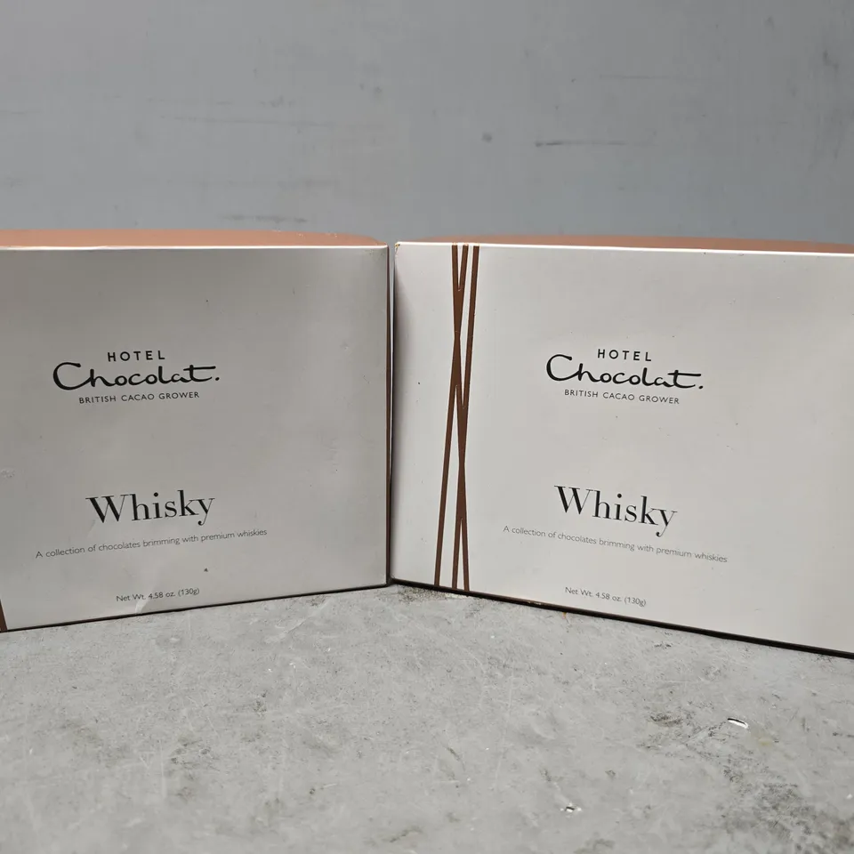 SEALED SET OF 2 HOTEL CHOCOLAT WHISKY 