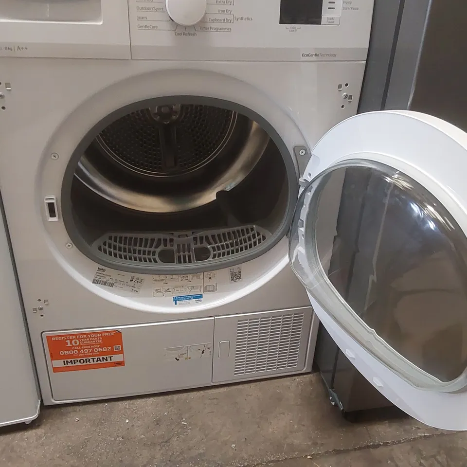 BEKO DTIKP81131W 8KG INTEGRATED HEAT PUMP TUMBLE DRYER WITH SENSOR DRYING PROGRAMMES