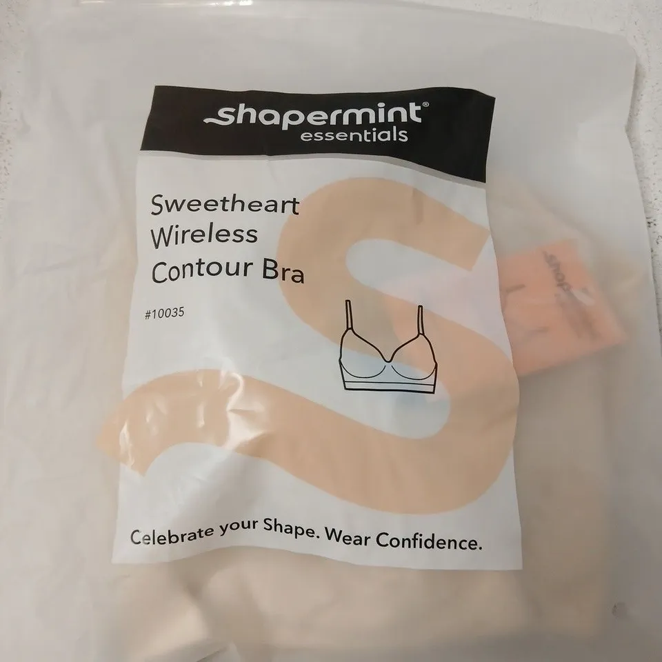 SHAPERMINT ESSENTIALS SWEETHEART WIRELESS CONTOUR BRA – 2XL