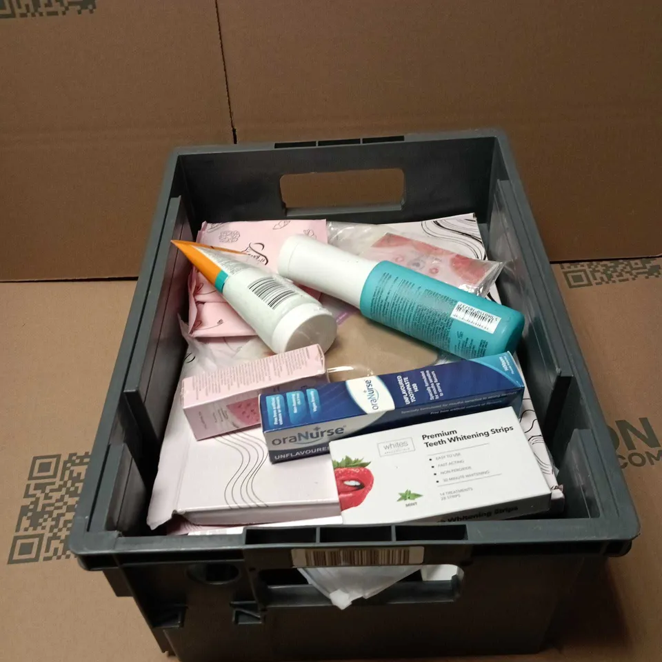 APPROXIMATELY 15 ASSORTED COSMETIC ITEMS TO INCLUDE COLOR WOW MONEY MIST, NEUTROGENA, WHITENING STRIPS, TOOTHPASTE ETC
