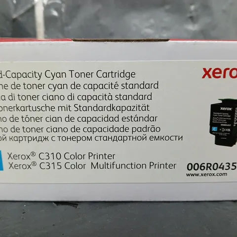 BOXED XEROX C310 COLOUR PRINTER STANDARD CAPACITY CYAN TONER CARTRIDGE