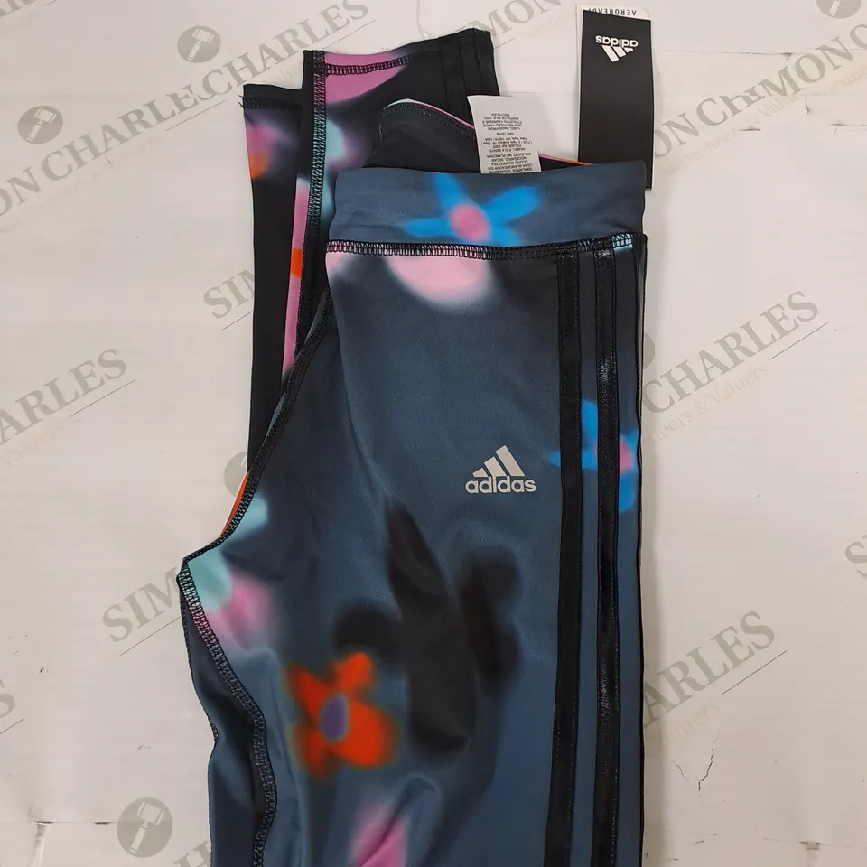 ADIDAS PATTERNED LEGGINGS SIZE L