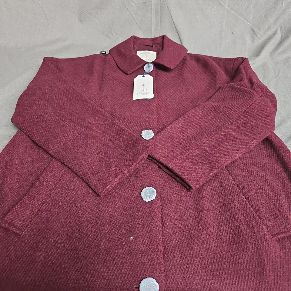 SEASALT CORNWALL BOSKERRIS COAT – DARK HELLEBORE, UK 14