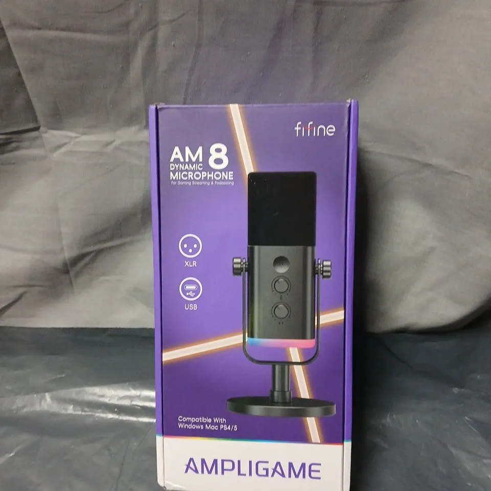 FIFINE AM8 DYNAMIC MICROPHONE – USB/XLR, FOR STREAMING & PODCASTING