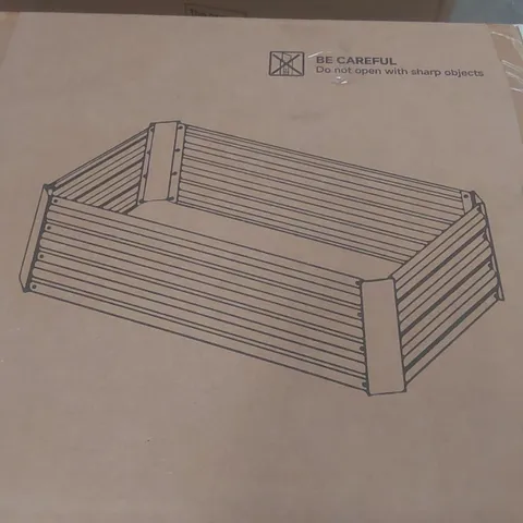 BOXED BREEINS GARDEN RAISED BED - BROWN